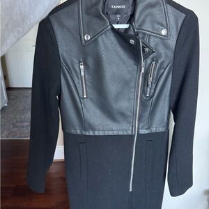 Express Women's Black Leather Jacket